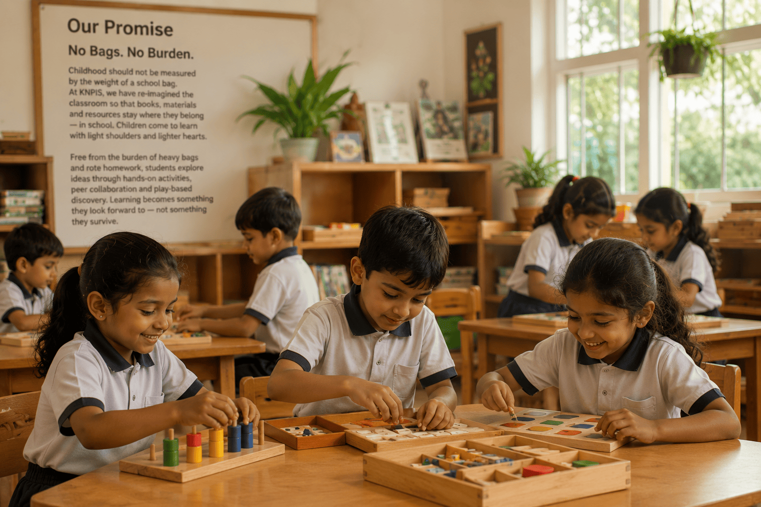 No bags, no burden — joyful learning at KNPIS